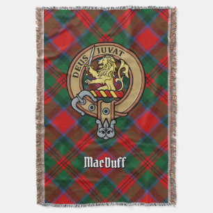Clan MacDuff Wapen over Tartan Deken