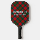Clan MacDuff Wapen over Tartan Pickleball Paddle (Achterkant)