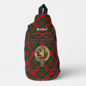 Clan MacDuff Wapen over Tartan Sling Bag (Voorkant)