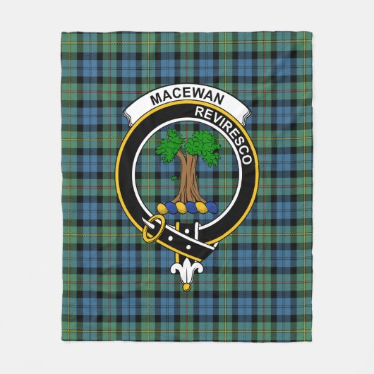 Clan MacEwan Ancient Tartan Pset Fleece Deken (Voorkant)