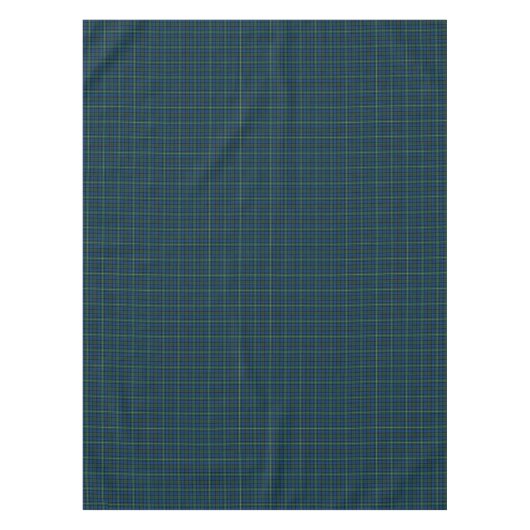 Clan MacEwan Royal Blauw en Groen Schots Tartan Tafelkleed (Voorkant)