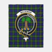 Clan MacEwan Tartan Plaid Fleece Deken (Voorkant)