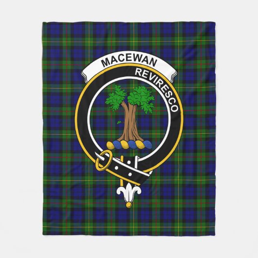Clan MacEwan Tartan Plaid Fleece Deken (Voorkant)