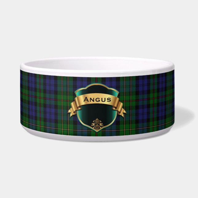 Clan MacEwen Custom Tartan Pset Bowl Voerbakje (Voorkant)