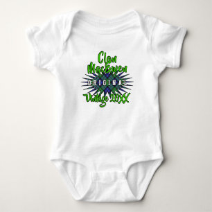 Clan MacEwen Tartan Burst Vintage Birthyear Romper