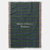 Clan MacEwen Tartan Plaid Custom Throw Blanket Deken (Voorkant Verticaal)