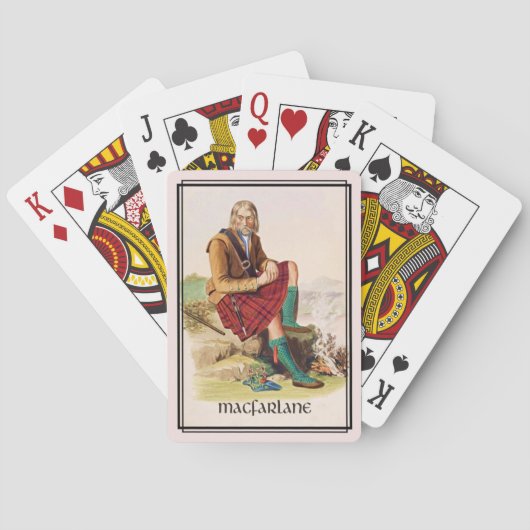 Clan MacFarlane Classic Scotland Bicycle Deck Speelkaarten (Achterkant)