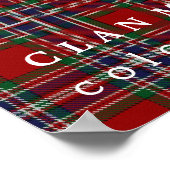 Clan MacFarlane Colors of Scotland Tartan Poster (Hoek)
