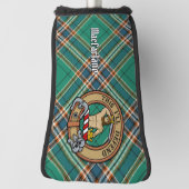 Clan MacFarlane Crest over de oude jacht Tartan Golfheadcover (Draai 90)