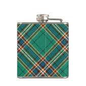 Clan MacFarlane Crest over de oude jacht Tartan Heupfles (Achterkant)