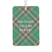 Clan MacFarlane Crest over de oude jacht Tartan Luchtverfrisser (Achterkant)