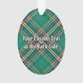 Clan MacFarlane Crest over de oude jacht Tartan Ornament (achterkant)