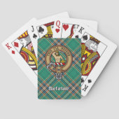 Clan MacFarlane Crest over de oude jacht Tartan Pokerkaarten (Achterkant)