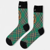 Clan MacFarlane Crest over de oude jacht Tartan Sokken (Links)