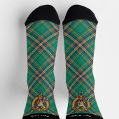 Clan MacFarlane Crest over de oude jacht Tartan Sokken (Top)