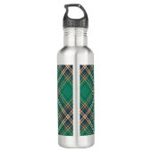 Clan MacFarlane Crest over de oude jacht Tartan Waterfles (Achterkant)