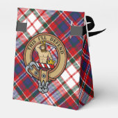 Clan MacFarlane Crest over Jurk Tartan Bedankdoosjes (Achterkant)
