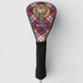 Clan MacFarlane Crest over Jurk Tartan Golfheadcover (Voorkant)