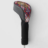 Clan MacFarlane Crest over Jurk Tartan Golfheadcover (Schuin)