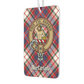Clan MacFarlane Crest over Jurk Tartan Luchtverfrisser (Links)