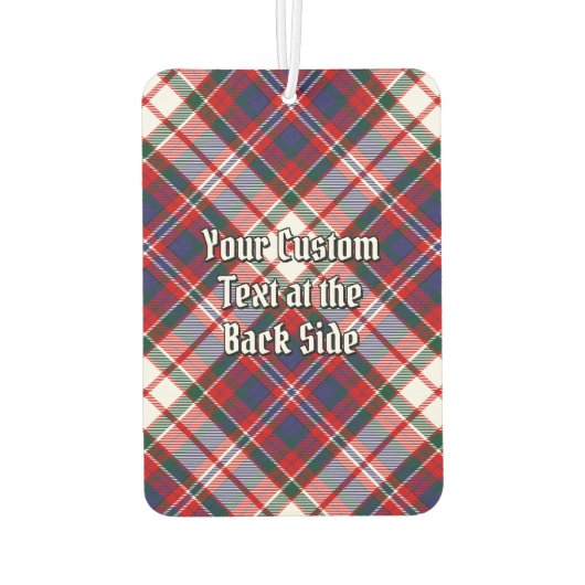 Clan MacFarlane Crest over Jurk Tartan Luchtverfrisser (Achterkant)