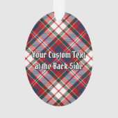 Clan MacFarlane Crest over Jurk Tartan Ornament (achterkant)