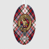 Clan MacFarlane Crest over Jurk Tartan Ornament (voorkant)