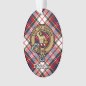 Clan MacFarlane Crest over Jurk Tartan Ornament (voorkant)