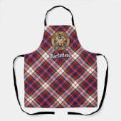 Clan MacFarlane Crest over Jurk Tartan Schort (Voorkant)