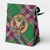 Clan MacFarlane Crest over moderne jacht Tartan Bedankdoosjes (Achterkant)