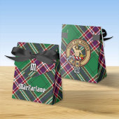 Clan MacFarlane Crest over moderne jacht Tartan Bedankdoosjes