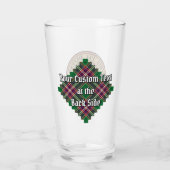 Clan MacFarlane Crest over moderne jacht Tartan Glas (Achterkant)