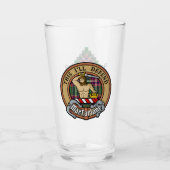 Clan MacFarlane Crest over moderne jacht Tartan Glas (Voorkant)