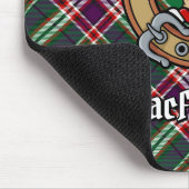 Clan MacFarlane Crest over moderne jacht Tartan Muismat (Hoek)