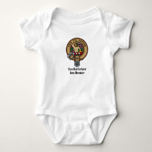 Clan MacFarlane Crest over moderne jacht Tartan Romper