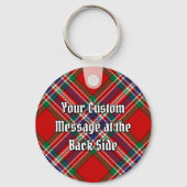 Clan MacFarlane Crest over Tartan Sleutelhanger (Achterkant)