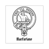 Clan MacFarlane Crest Rubber Stamp Rubberstempel (Afrduk)