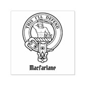 Clan MacFarlane Crest Zelfinktende Stempel (Design)