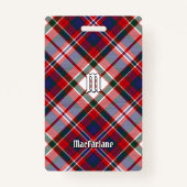 Clan MacFarlane Dress Tartan Badge (Voorkant)
