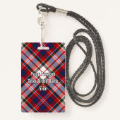 Clan MacFarlane Dress Tartan Badge (Achterkant met draagriem)