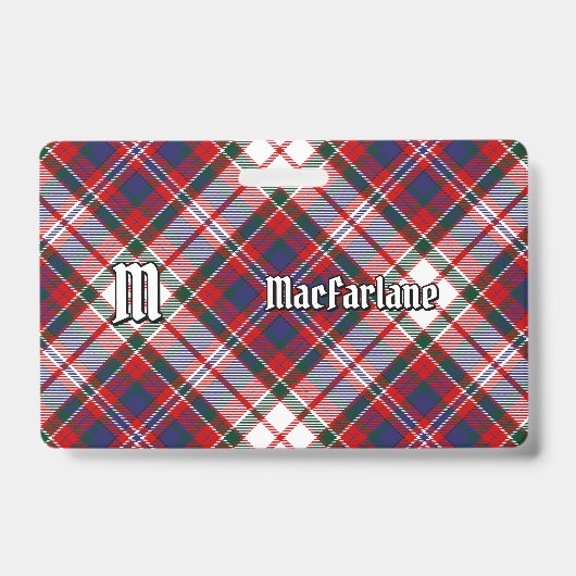 Clan MacFarlane Dress Tartan Badge (Voorzijde)