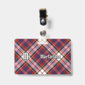Clan MacFarlane Dress Tartan Badge (Voorzijde met clip)