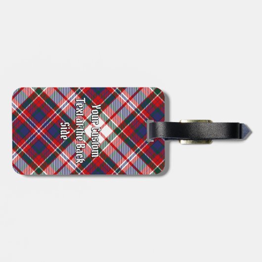 Clan MacFarlane Dress Tartan Bagagelabel (Achterkant horizontaal)