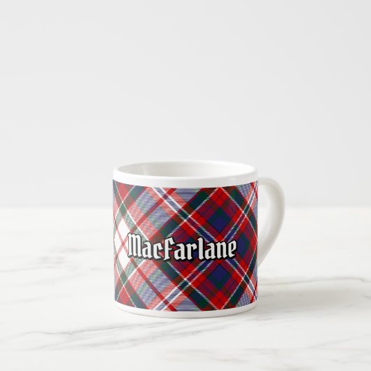 Clan MacFarlane Dress Tartan Espresso Kop (Voorkant rechts)