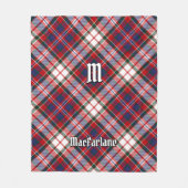Clan MacFarlane Dress Tartan Fleece Deken (Voorkant)