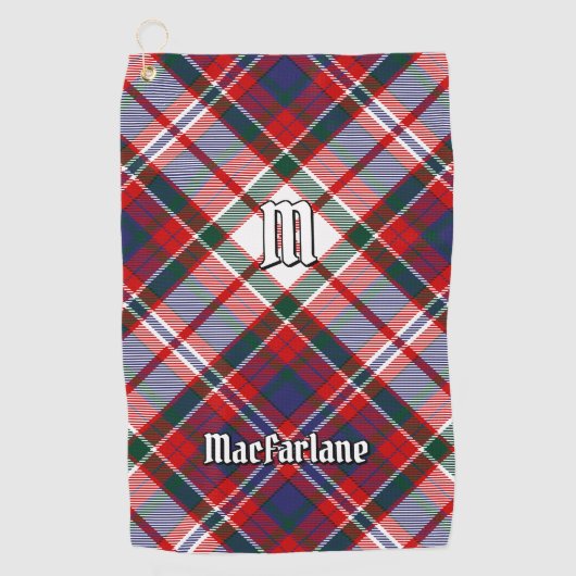 Clan MacFarlane Dress Tartan Golfhanddoek (Voorkant)