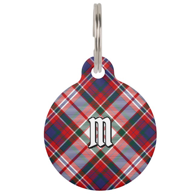 Clan MacFarlane Dress Tartan Huisdierpenning (Voorkant)