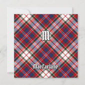 Clan MacFarlane Dress Tartan Kaart (Voorkant)