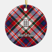 Clan MacFarlane Dress Tartan Keramisch Ornament (Voorkant)