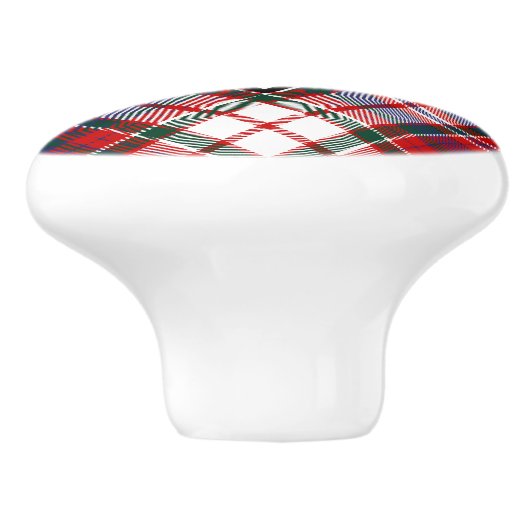 Clan MacFarlane Dress Tartan Keramische Knop (Zijkant)
